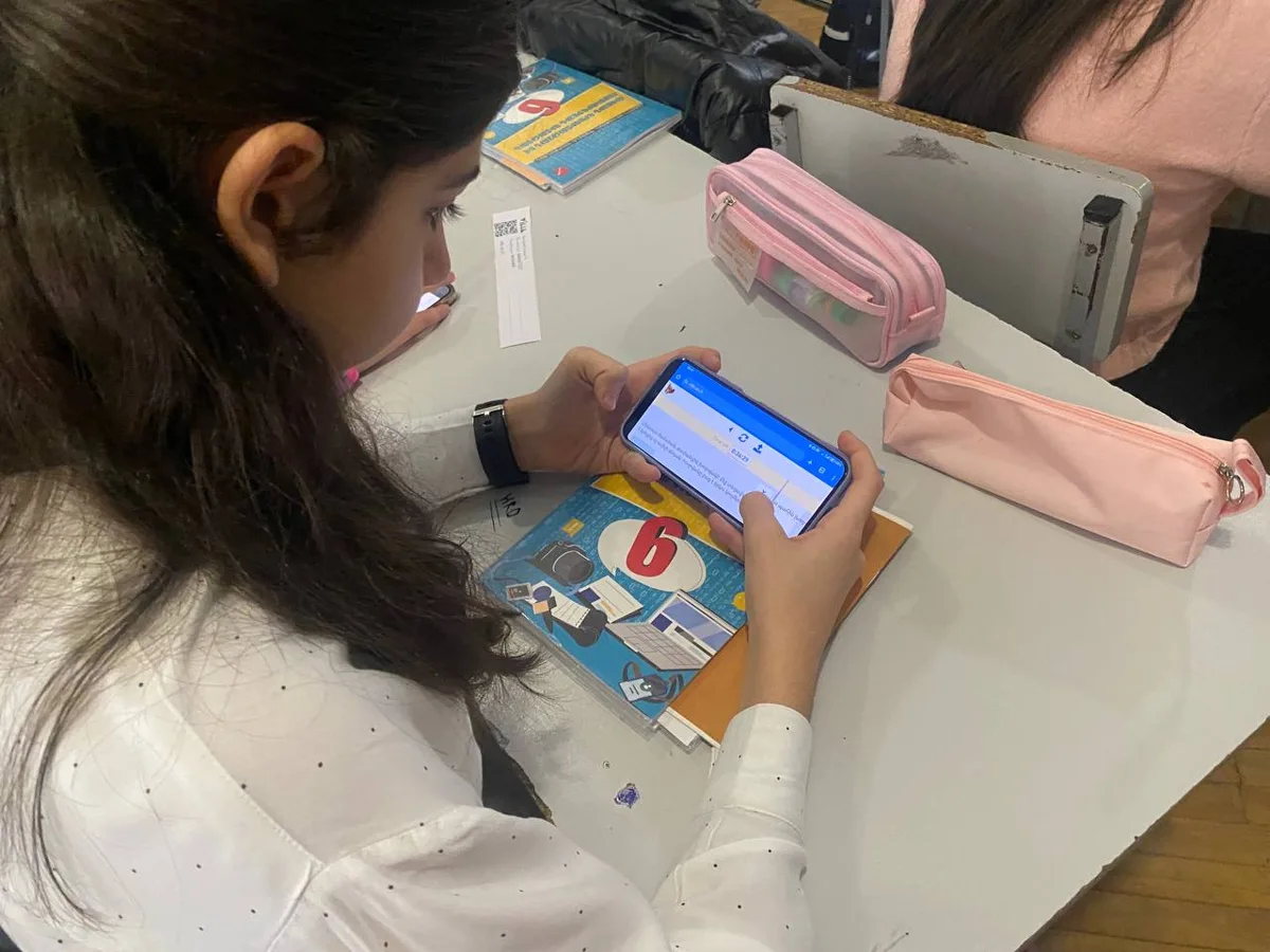 Students taking part in the 2024 Bebras school competition